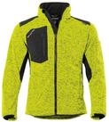 Qualitex Workwear Arbeitsjacke w&auml;rmende (melange) Strickfleece-&Uuml;bergangsjacke -