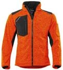 Qualitex Workwear Arbeitsjacke w&auml;rmende (melange) Strickfleece-&Uuml;bergangsjacke -