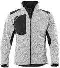 Qualitex Workwear Arbeitsjacke w&auml;rmende (melange) Strickfleece-&Uuml;bergangsjacke -
