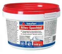 baufan&reg; Spachtelmasse Alles-Spachtel Feinspachtel 500g, gebrauchsfertig, sehr...