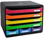 EXACOMPTA Schubladenbox Schubladenbox STOREBOX, 7 offene Schubladen, Regenbogen,