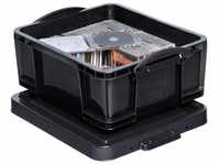 Really Useful Products Box Aufbewahrungsbox 18L schwarz 48x39x20cm (18BK)