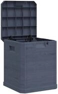 vidaXL Gartenbox Garten-Aufbewahrungsbox 90 L Anthrazit