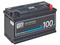 ECTIVE ECTIVE 12V 100Ah Lithium Batterie DIN L5 LiFePO4 Akku BMS Batterie, (12...