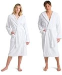 M&ouml;ve Unisex-Bademantel Superwuschel Kapuze, ideal f&uuml;r Sauna & Spa, Hotelbademantel,