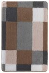 Badematte EDGE, Wei&szlig;, Taupe, Grau, 120 x 70 cm, Muster, H&ouml;he 20 mm,...