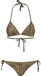 URBAN CLASSICS Triangel-Bikini Urban Classics Damen Ladies Animal Bikini