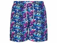 URBAN CLASSICS Badeshorts Urban Classics Herren Multicolor Swim Shorts, blau