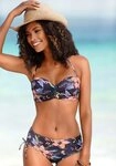 LASCANA B&uuml;gel-Bandeau-Bikini-Top Malia, mit tropischem Print
