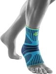 Sprunggelenkbandage BAUERFEIND "Ankle Support DYNAMIC", Gr. S, blau,...