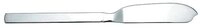 Alessi Fischmesser Fischmesser Edelstahl Dry mattierter Griff (1 St&uuml;ck),...