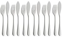WMF Fischbesteck Merit Fischbesteck-Set, 12-teilig, Cromargan protect&reg;, Cromargan