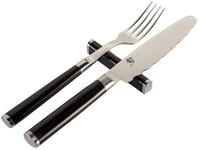 KAI Besteck-Set Shun Besteckset 3-tlg. Gabel, Messer, B&auml;nkchen, Stahl / Holz