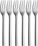 WMF Kuchengabel Nuova (6 St&uuml;ck), 6-tlg., 16 cm, Cromargan Edelstahl rostfrei...