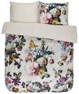 Essenza Bettw&auml;sche Fleur Ecru Satin, Satin, 2 teilig, Rosen, Lilien, Dahlien,