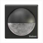 theben Bewegungsmelder theLuxa R180 BK 1010201 Bewegungsmelder, Wandmontage, 180&deg;