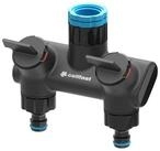 Cellfast Verteiler 53-220, 2 x Wasserverteiler am Hahn mit Ventilen