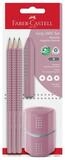 Faber-Castell F&uuml;ller FABER-CASTELL Schreib Set Grip 2001 Set B shadow ros&eacute; 5...