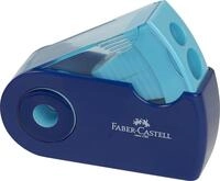 Faber-Castell Anspitzer Faber Castell Doppelspitzdose Vierkantbeh&auml;lter Sleeve sort