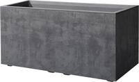 Deroma Blumenkasten Deroma Pflanzkasten Millenium anthrazit 79 cm