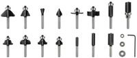 Bosch Professional Fr&auml;ser-Set Bosch Fr&auml;ser-Set 6-mm-Schaft 15-teilig