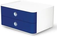 HAN Schubladenbox SMART-BOX ALLISON Schubladenbox - stapelbar, 2 Laden, wei&szlig;/blau