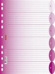 BRUNNEN Aktenordner BRUNNEN Ringbuchregister A4 6teilig pink 106659426