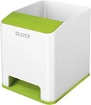 LEITZ Tischaufsatz Stiftek&ouml;cher Wow Duo Colour Sound wei&szlig;/gr&uuml;n