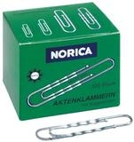 NORICA B&uuml;roklammer, 77 mm, verzinkt, rund/gewellt, 100 St&uuml;ck