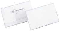 DURABLE Hinweisschild Namensschild 40x75mm quer mit Wellennadel VE=100 St&uuml;ck