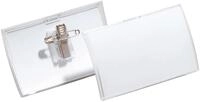 DURABLE Hinweisschild 19 Namensschild CLICK FOLD mit Kombikemme - 40 x 75 mm,