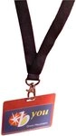 DURABLE Hinweisschild Namensschild mit Textilband 20 schwarz 90x60mm VE=5 St&uuml;ck