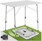 tectake Campingtisch Julian (1-St., 1 tlg), Stufenlos h&ouml;henverstellbar