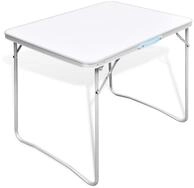 vidaXL Campingstuhl Campingtisch zusammenklappbar mit Metallrahmen 80 x 60 cm