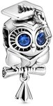 Pandora Charm-Einh&auml;nger 798907C01*, Eule, Schulabschluss, Blau, Graduierung