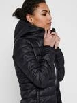 Steppjacke ONLY "ONLTAHOE HOOD JACKET OTW NOOS", Damen, Gr. XL, schwarz (c, n10,