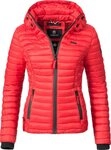 Marikoo Steppjacke Samtpfote ultraleichte &Uuml;bergangsjacke mit Kapuze