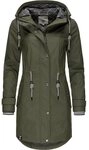 PEAK TIME Regenjacke L60042 stylisch taillierter Regenmantel f&uuml;r Damen