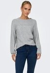 ONLY Rundhalspullover ONLRICA LIFE L/S PULLOVER KNT NOOS Materialmix, regular fit