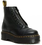 DR. MARTENS Sinclair Gemilltes Nappaleder Plateaustiefel Schn&uuml;rboots...