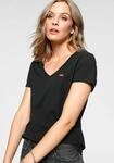 V-Shirt LEVI'S "Perfect Tee", Damen, Gr. S (36), schwarz (schwarz, rot), Jersey,