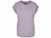 URBAN CLASSICS T-Shirt Ladies Extended Shoulder Tee - dusty purple