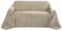 Beautissu Tagesdecke Tagesdecke 210x280 cm &Uuml;berwurfdecken f&uuml;r Sofa Wildleder Beige,