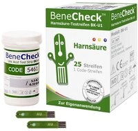 BeneCheck Harns&auml;ure-Teststreifen BK-U1 25 St&uuml;ck, Gicht Behandlung 25-St.