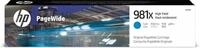 HP HP 981X Cyan Original PageWide Druckerpatrone Tintenpatrone