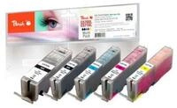 Peach PI100-293 Druckerpatrone 5 St&uuml;ck(e) Schwarz, Cyan, Magenta Tintenpatrone