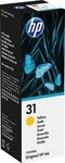 HP original Tintenflasche 31 Gelb, 70 ml Nachf&uuml;lltinte (f&uuml;r HP, 1x 70 ml)