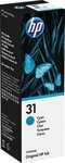HP HP original Tintenflasche 31 Cyan, 70 ml Nachf&uuml;lltinte (f&uuml;r HP, 1x 70 ml)