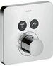 hansgrohe Unterputzarmatur Axor ShowerSelect Thermostat abgerundet f&uuml;r 2 Verbraucher