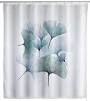 WENKO Duschvorhang Ginko Breite 180 cm, H&ouml;he 200 cm, Polyester, waschbar